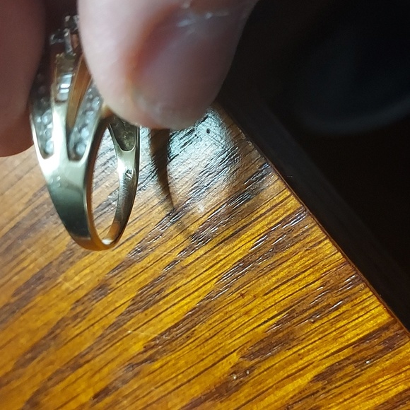 💎💍10K Yellow Solid Gold Diamond Vintage Cluster Ring  6.06 Grams - Picture 12 of 16